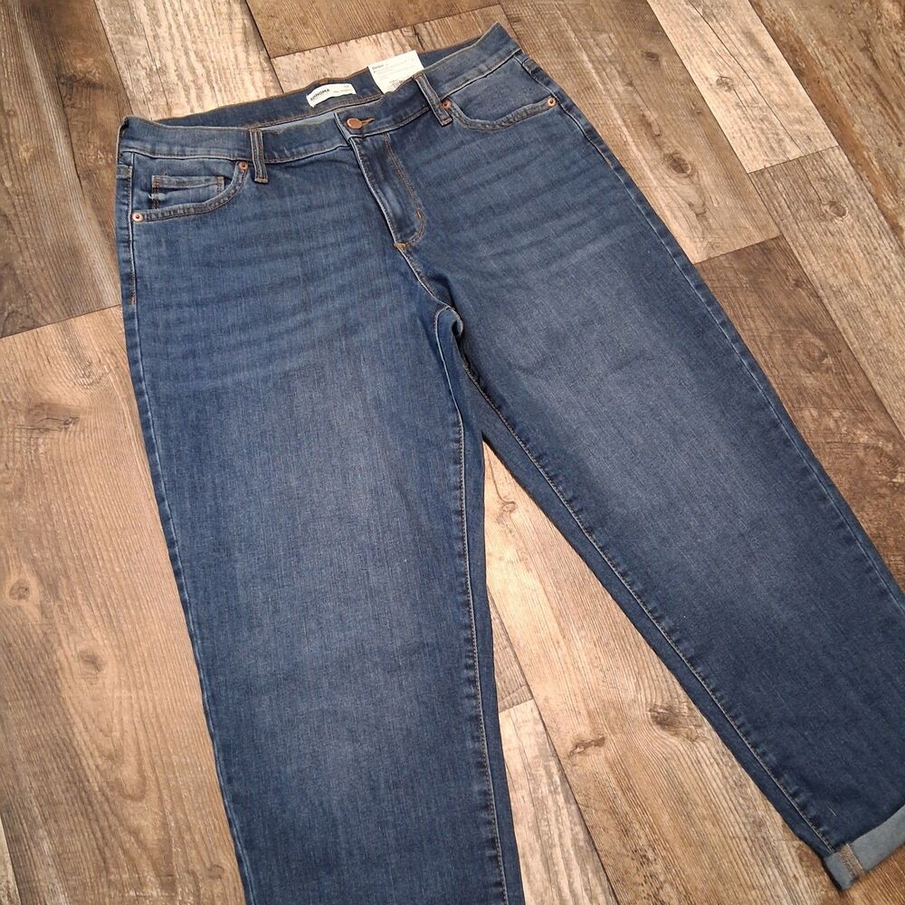 Sonoma Goods For Life Mid-Rise Relaxed Boyfriend Jean 12P Chic Casual Denim - Picture 2 of 10
